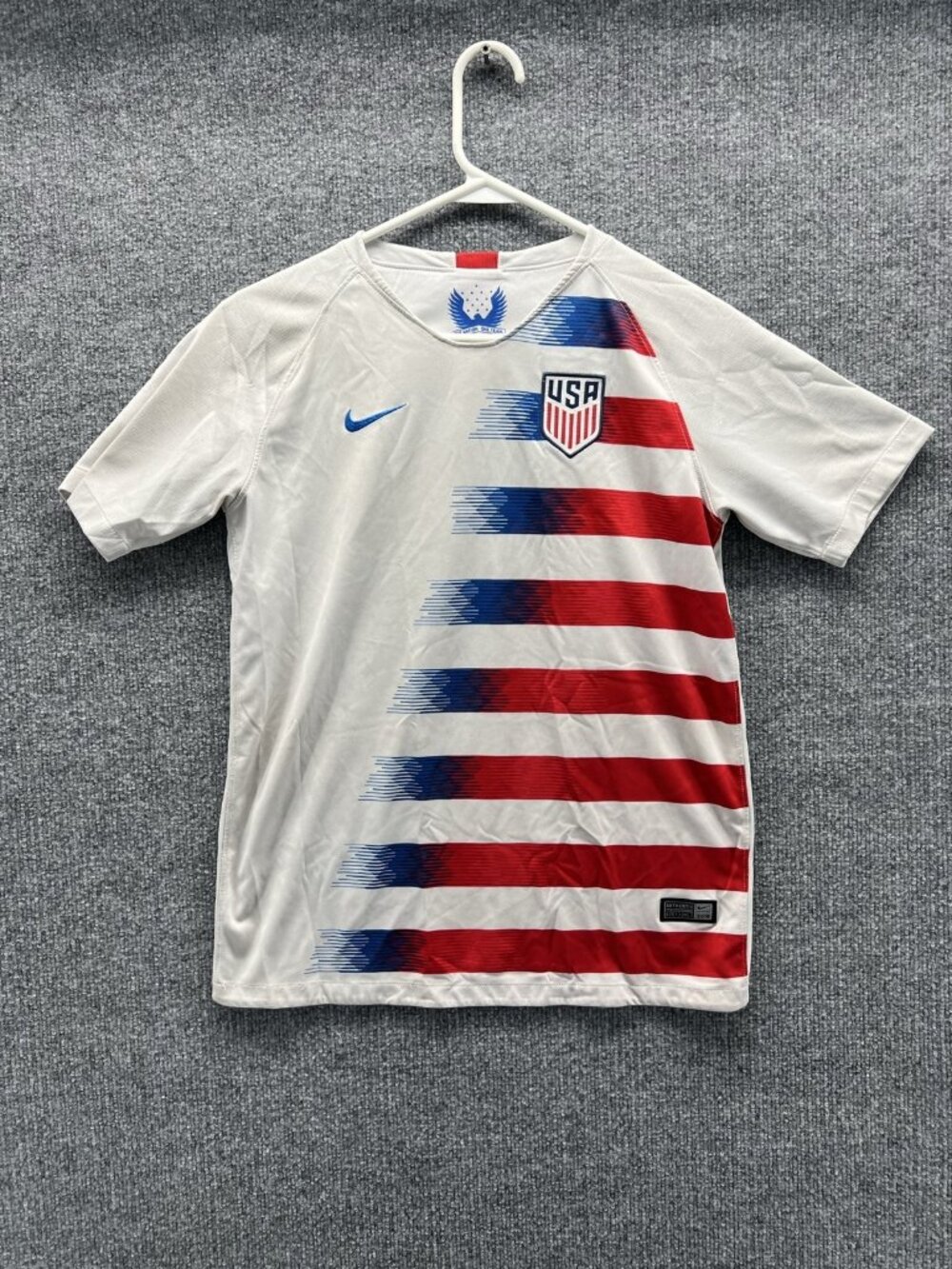 Nike USA National Team Jersey Mens XL White Soccer Dri Fit Authentic 2018